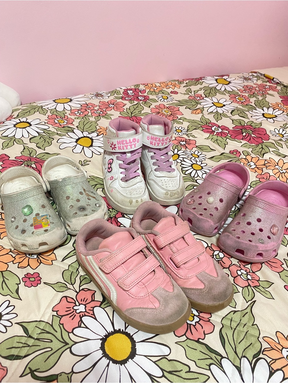 CROCS and Mixed Pink Kids Shoes Collection